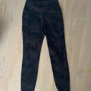 RBX camo print black leggings